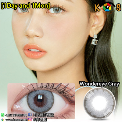 [1Day and 1Month]LensVery WonderEye Gray 원더아이 원데이 그레이
